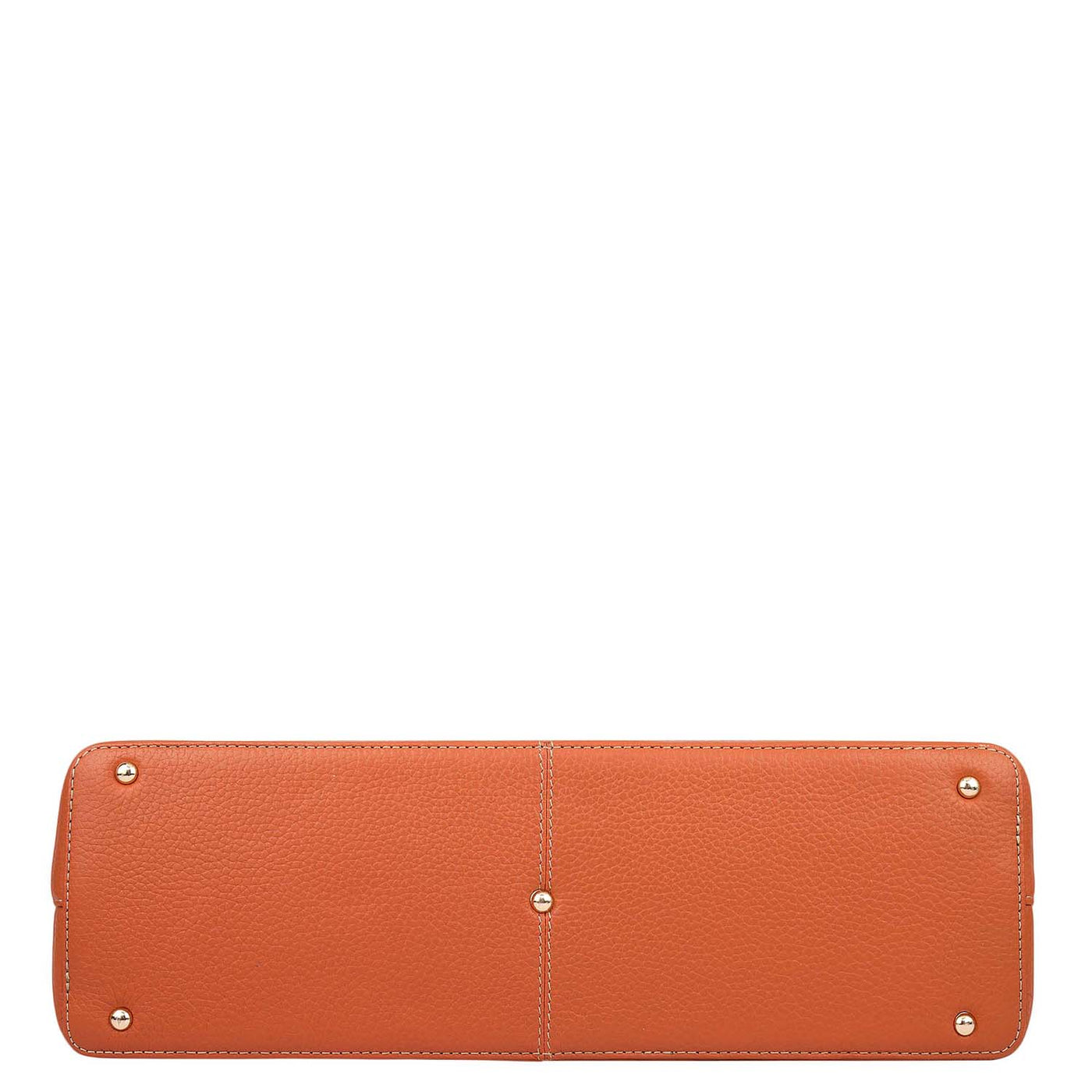 Medium Canvas Wax Leather Shoulder Bag - Beige & Orange