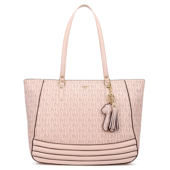 Monogram Shopper Bag (L) - Blush