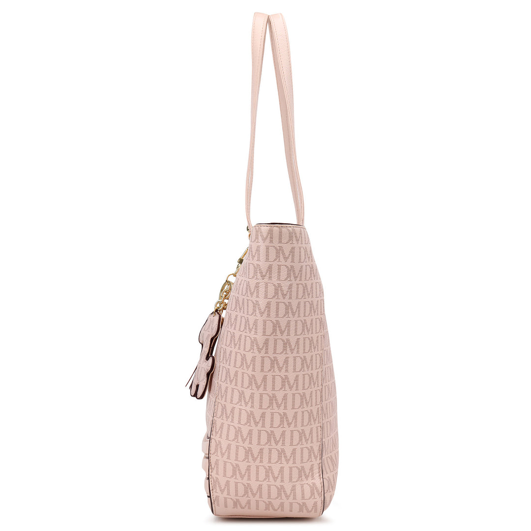 Monogram Shopper Bag (L) - Blush