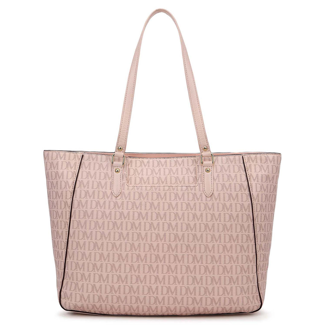 Monogram Shopper Bag (L) - Blush
