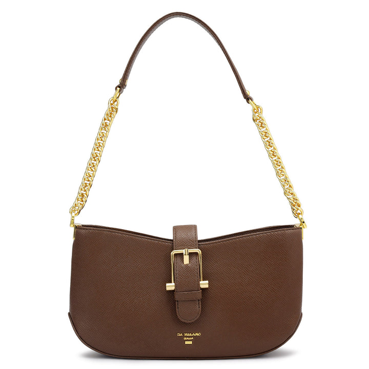 Small Franzy Leather Baguette  - Date