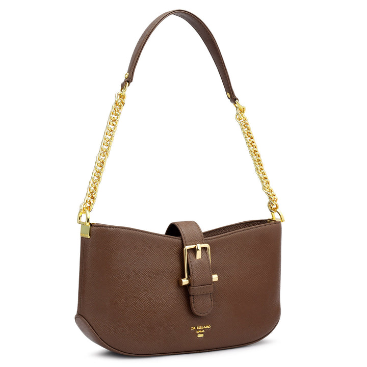 Small Franzy Leather Baguette  - Date