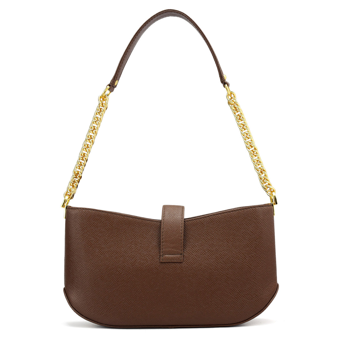 Small Franzy Leather Baguette  - Date