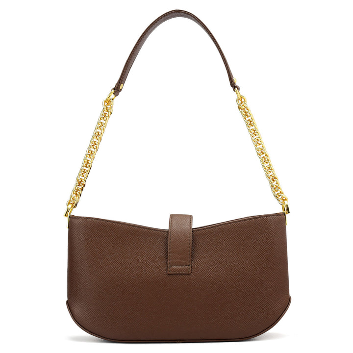 Small Franzy Leather Baguette  - Date