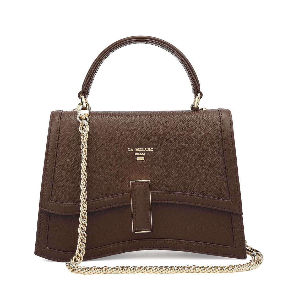 Small Franzy Leather Satchel - Date