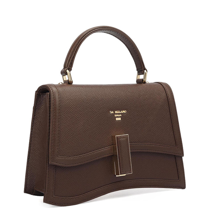 Small Franzy Leather Satchel - Date