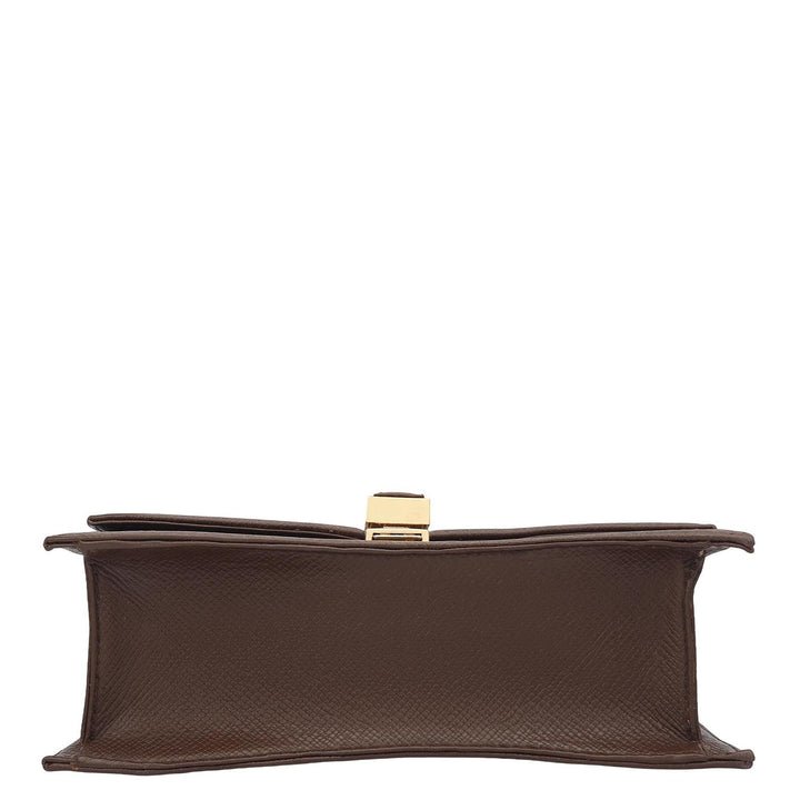Small Franzy Leather Satchel - Date
