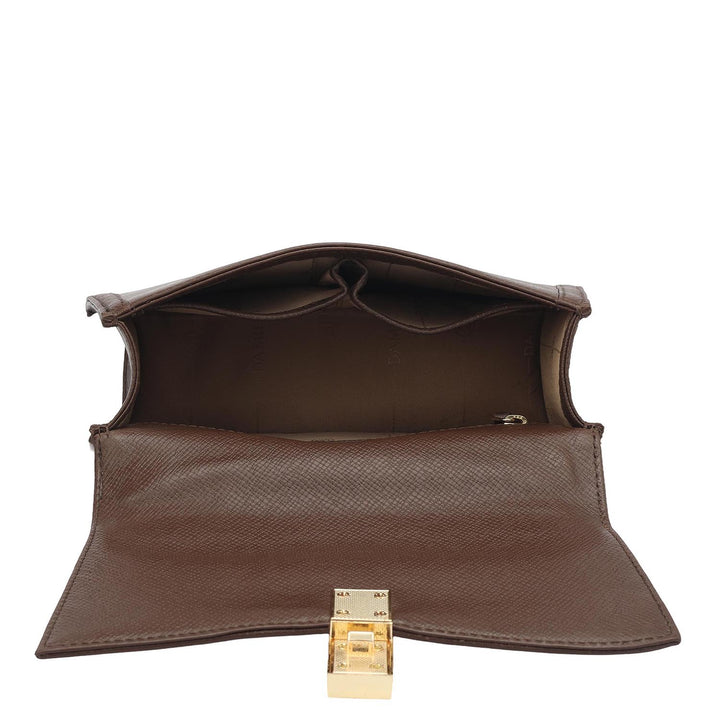Small Franzy Leather Satchel - Date