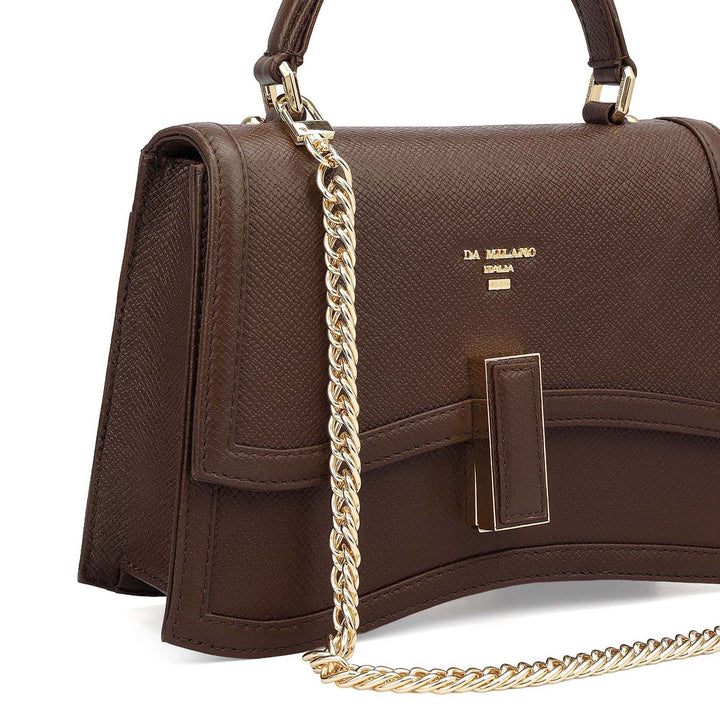 Small Franzy Leather Satchel - Date