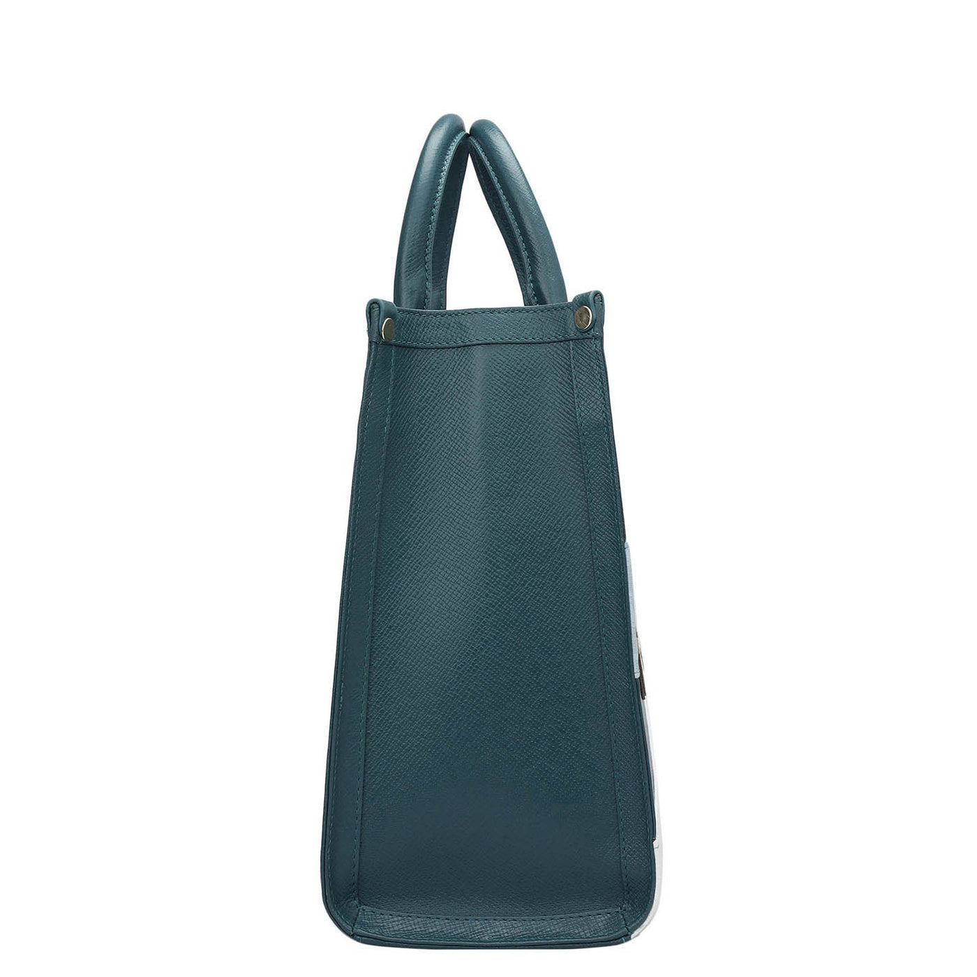 Medium Franzy Monogram Leather Book Tote - Octane