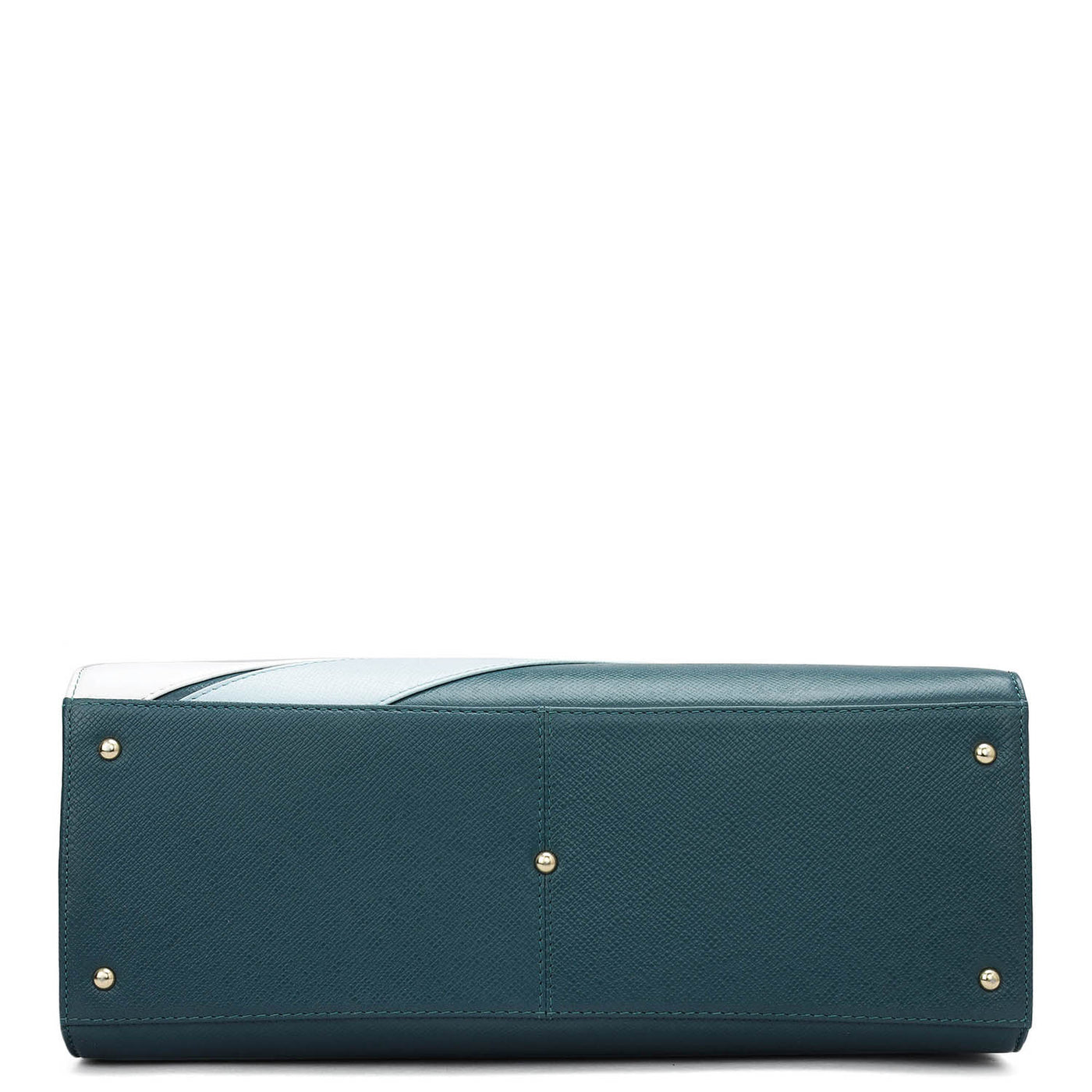 Medium Franzy Monogram Leather Book Tote - Octane
