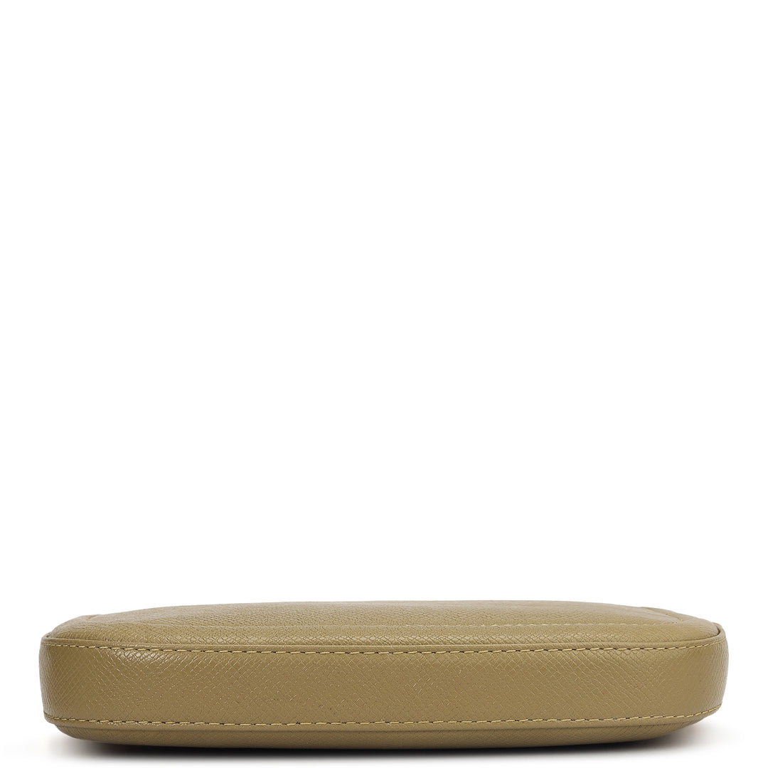 Small Franzy Leather Baguette - Turtle