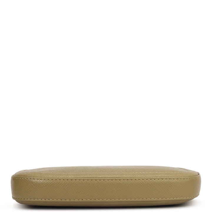 Small Franzy Leather Baguette - Turtle