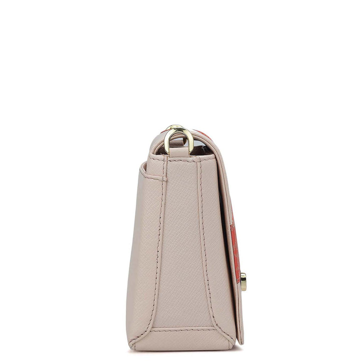 Small Franzy Monogram Leather Sling - Blush