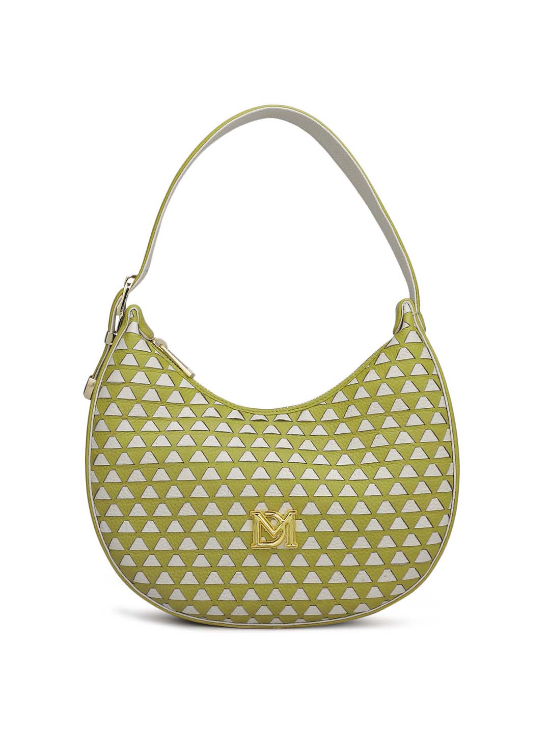 Small Mat Wax Leather Hobo - Green Tea