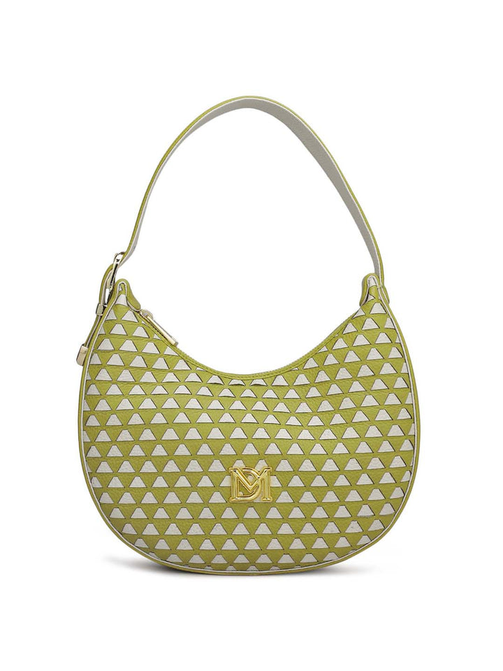 Small Mat Wax Leather Hobo - Green Tea