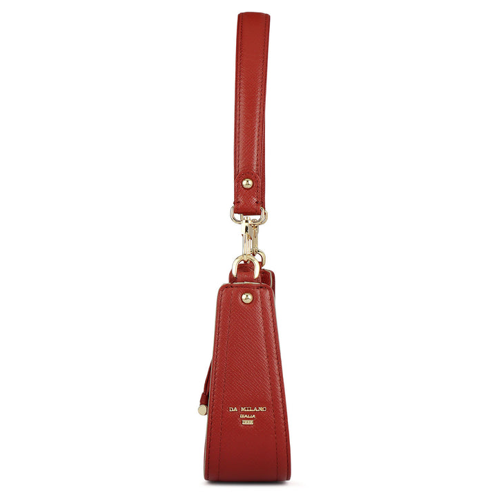 Monogram Franzy Leather Baguette - Brick