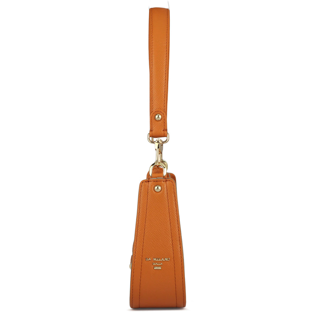 Monogram Franzy Leather Baguette - Flame