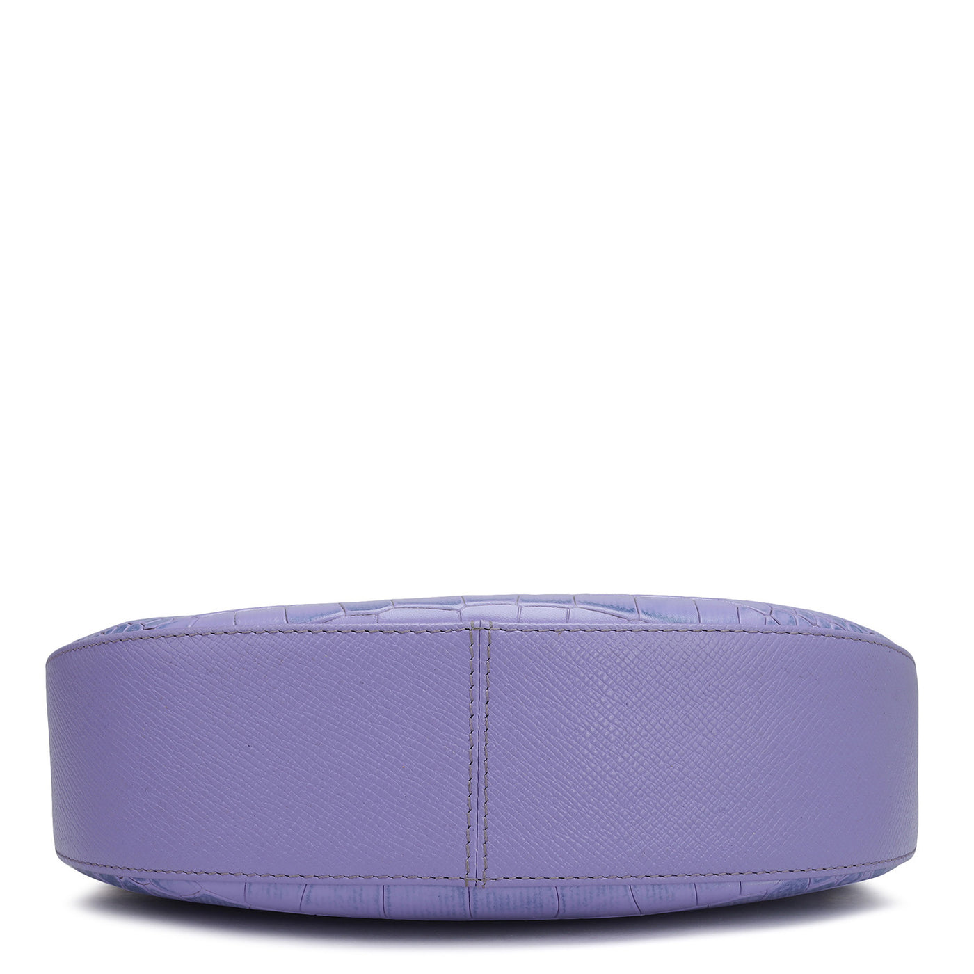 Small Croco Leather Baguette - Purple Haze