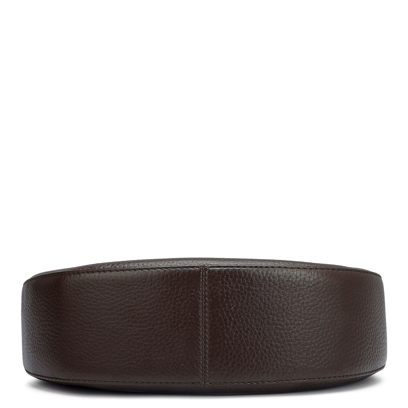 Small Wax Leather Hobo - Chocolate