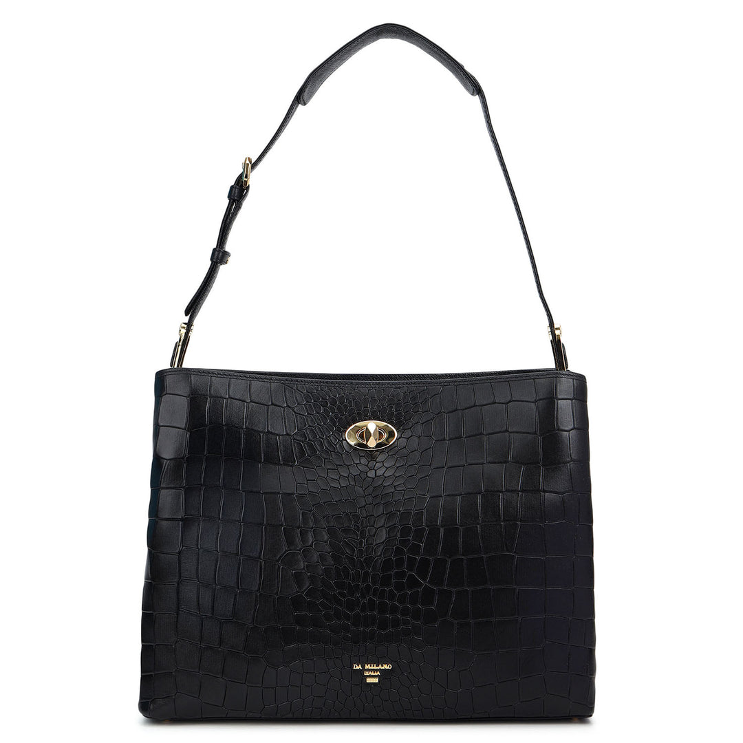 Classic Shoulder Bag (M) - Black