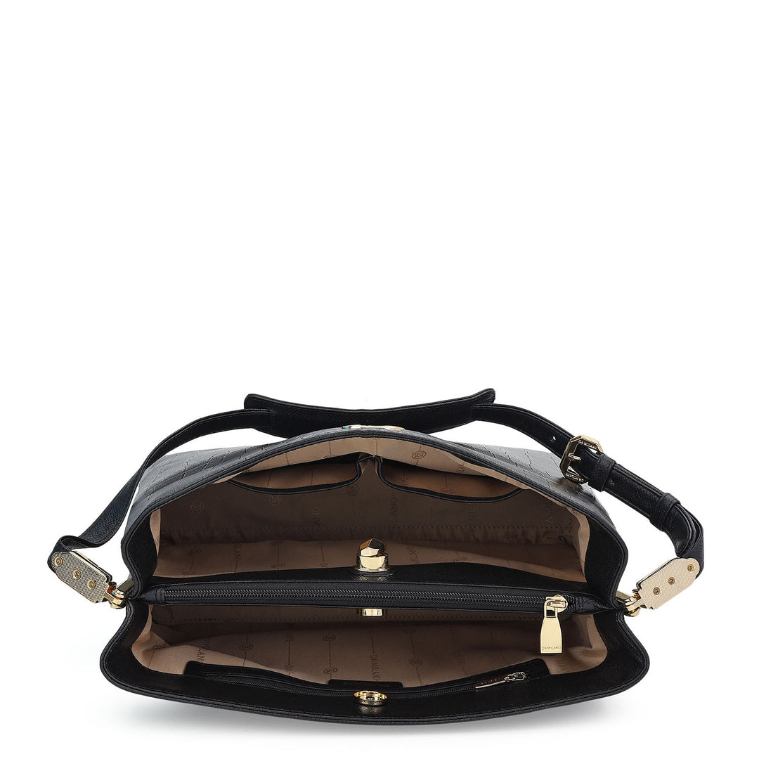 Classic Shoulder Bag (M) - Black