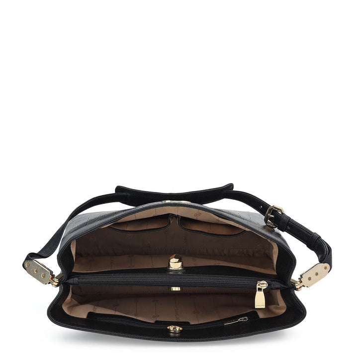 Classic Shoulder Bag (M) - Black