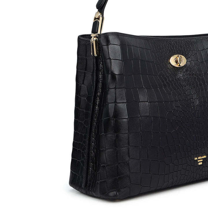 Classic Shoulder Bag (M) - Black