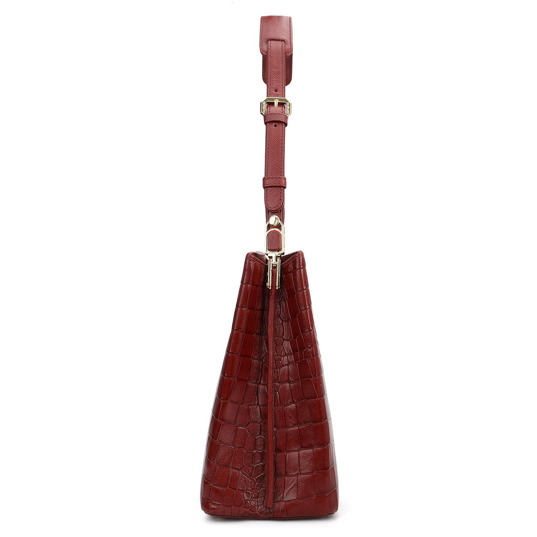 Classic Shoulder Bag (M) - Cherry