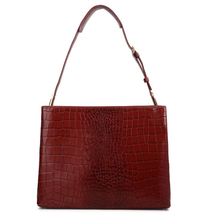 Classic Shoulder Bag (M) - Cherry