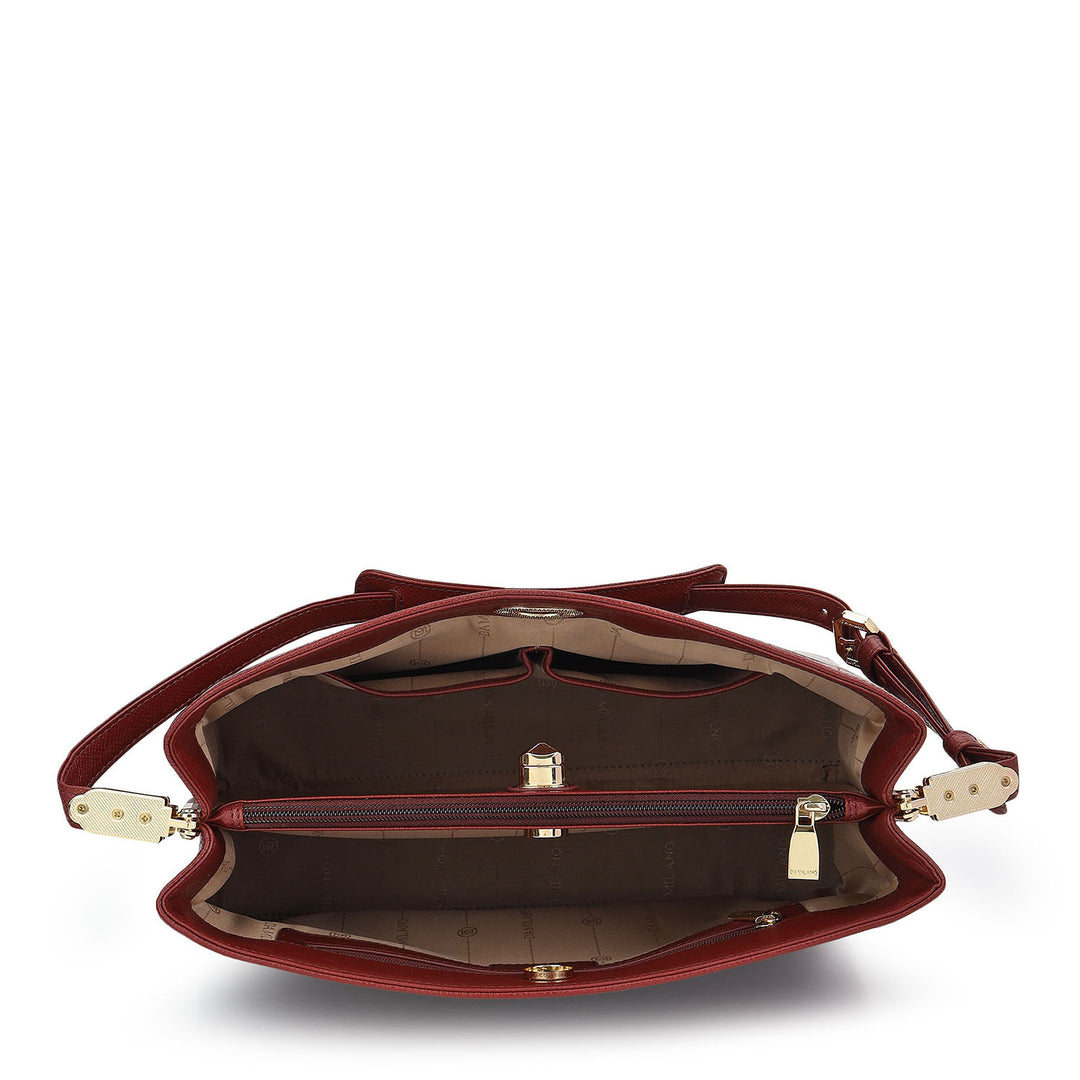 Classic Shoulder Bag (M) - Cherry