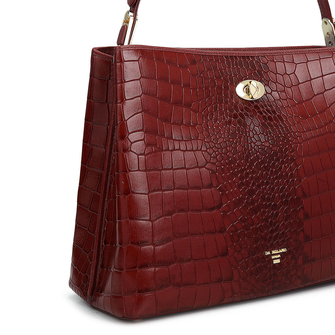 Classic Shoulder Bag (M) - Cherry