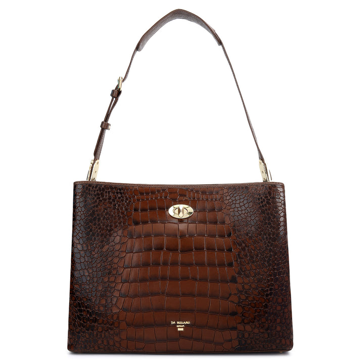 Classic Shoulder Bag (M - Walnut