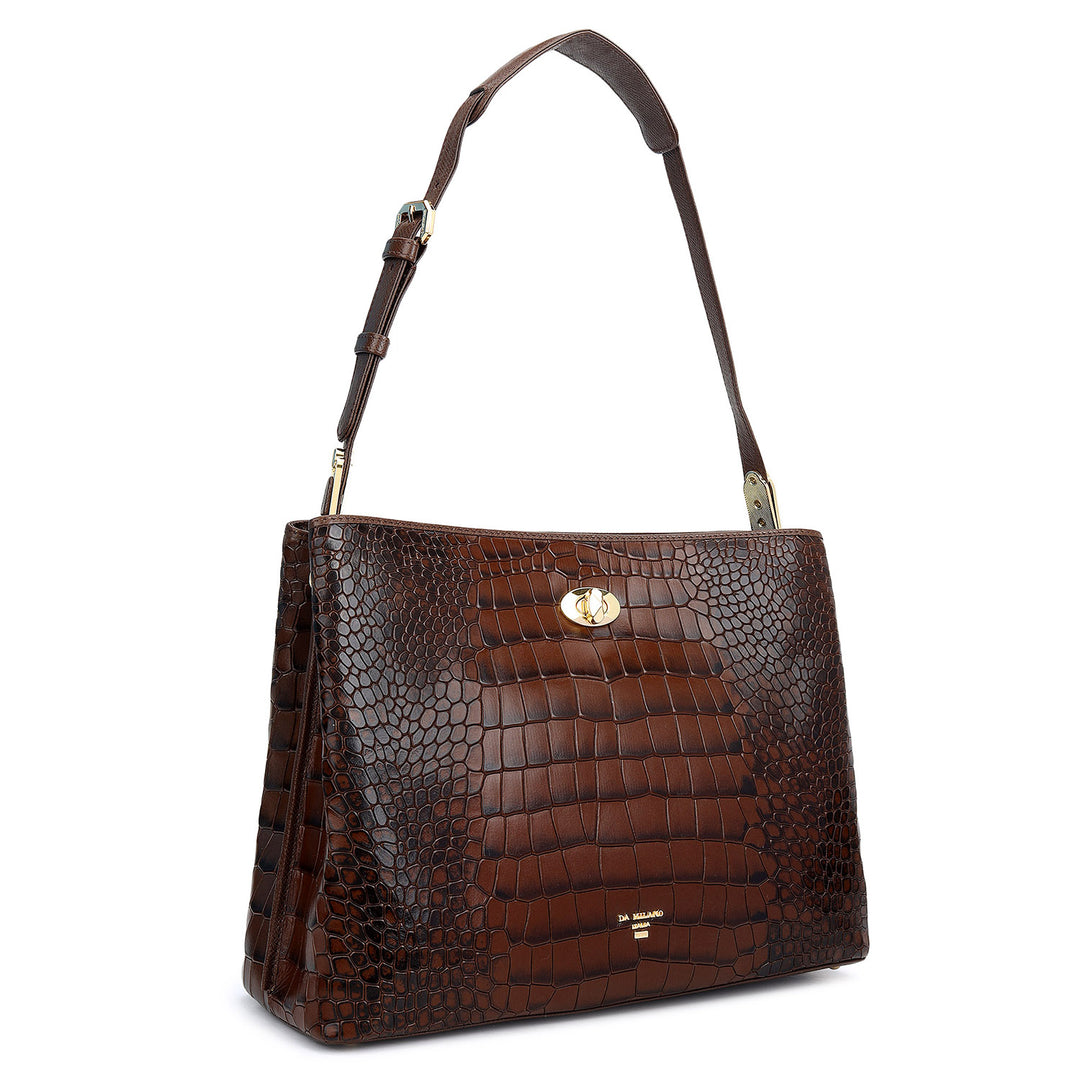 Classic Shoulder Bag (M - Walnut