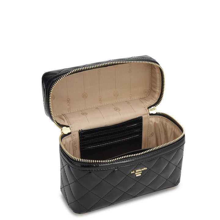 Small Patent Leather Satchel - Black