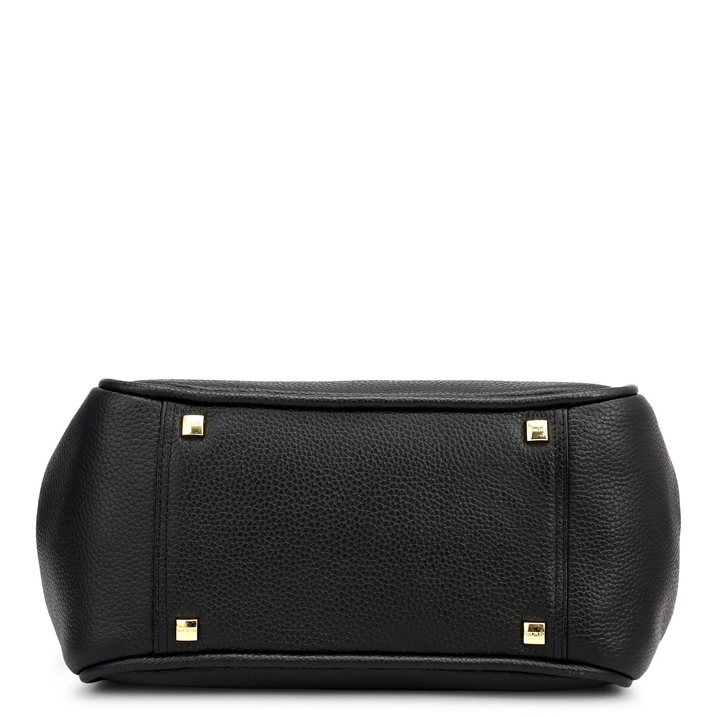 Medium Wax Leather Hobo - Black