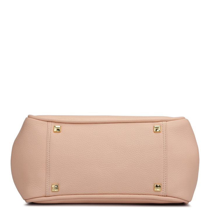 Medium Wax Leather Hobo - Feather