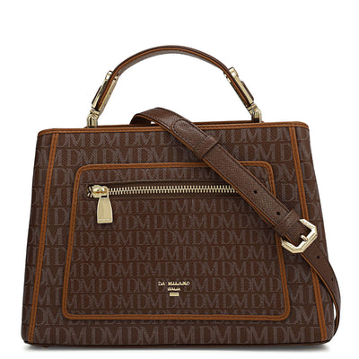 Small Monogram Leather Satchel - Date