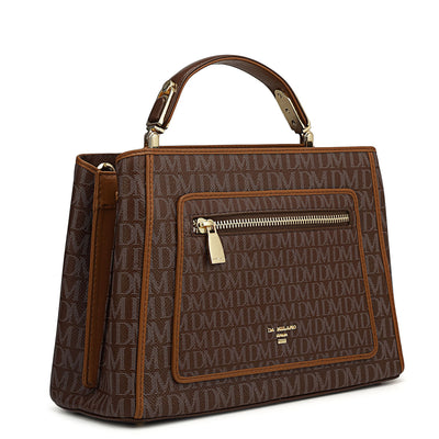 Small Monogram Leather Satchel - Date