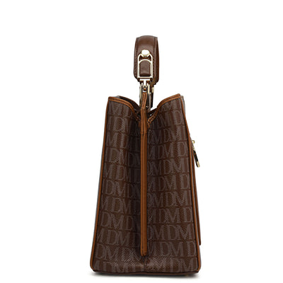 Small Monogram Leather Satchel - Date