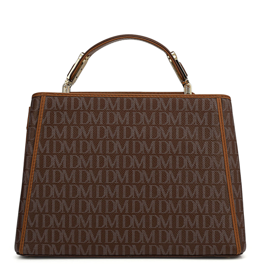 Small Monogram Leather Satchel - Date