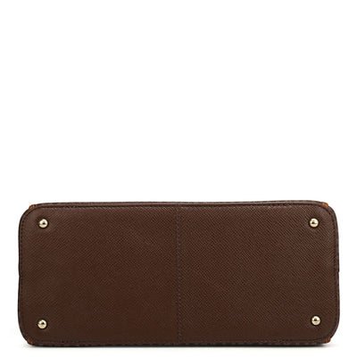 Small Monogram Leather Satchel - Date