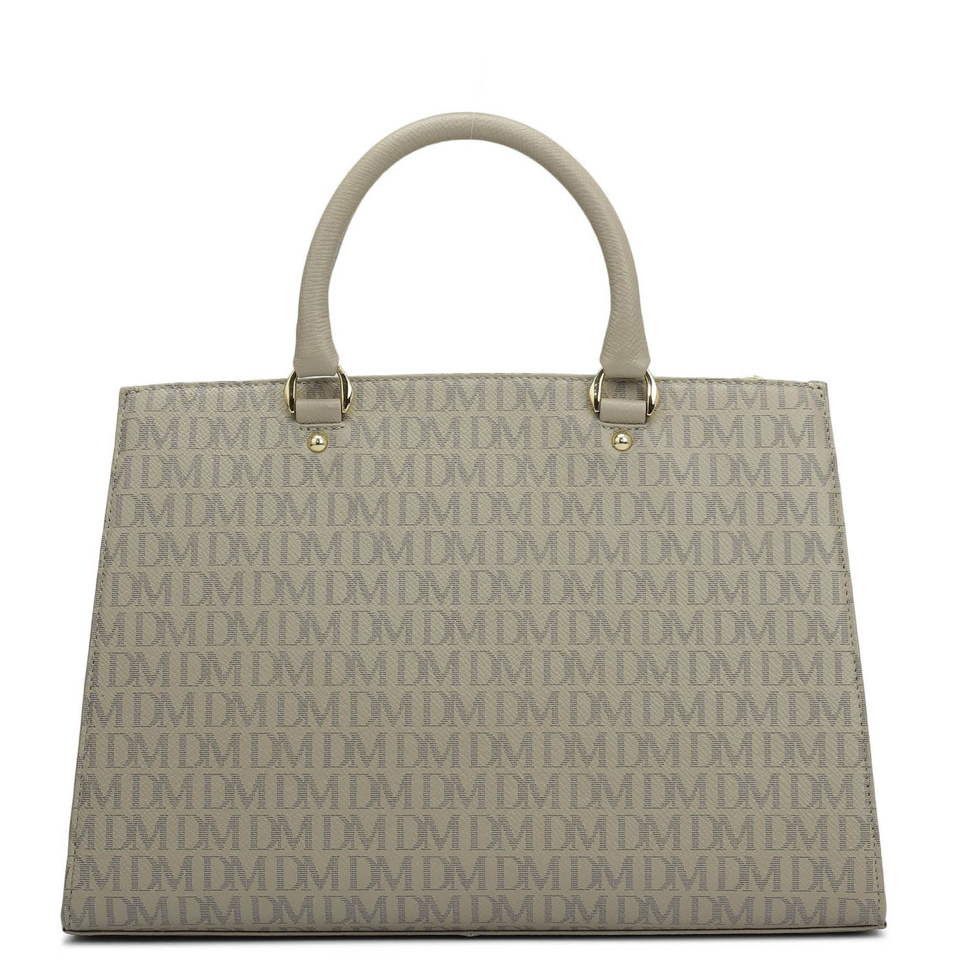 Medium Monogram Franzy Leather Satchel - Chalk
