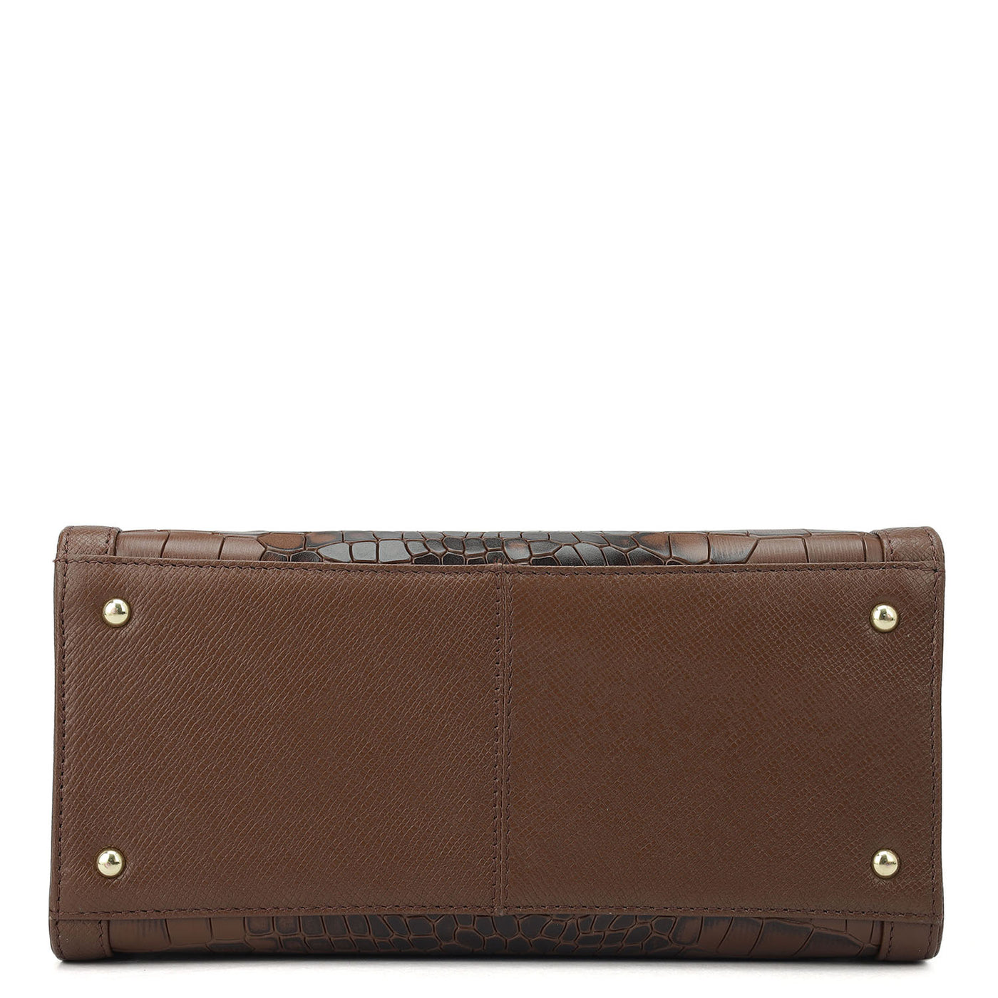 Small Croco Franzy Leather Satchel - Date