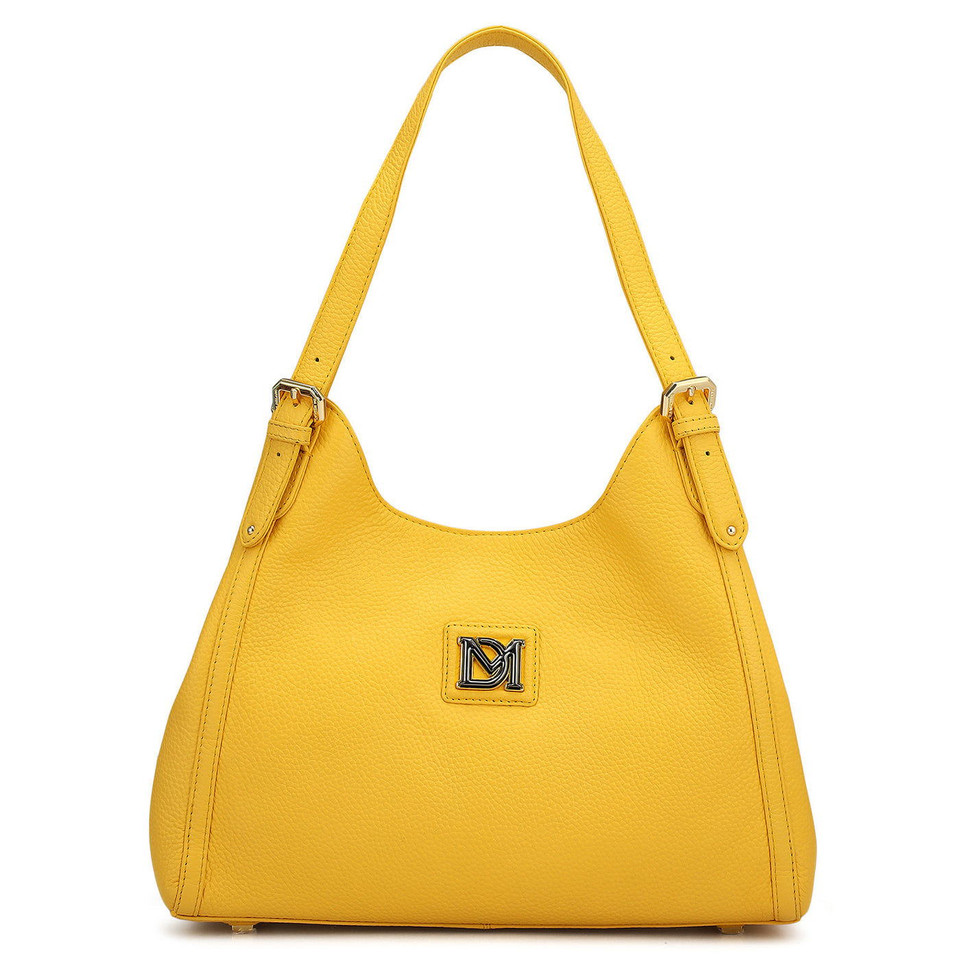 Medium Wax Leather Hobo - Mimosa