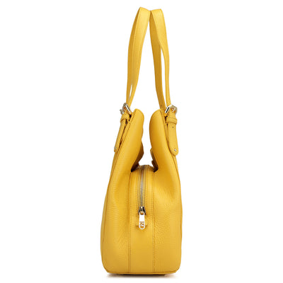 Medium Wax Leather Hobo - Mimosa
