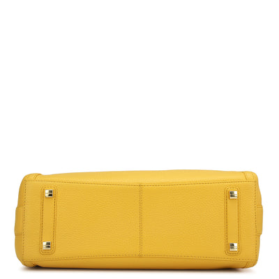 Medium Wax Leather Hobo - Mimosa
