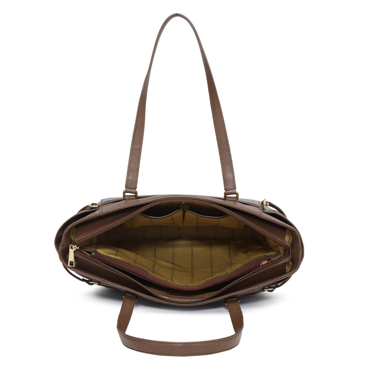Medium Croco Franzy Leather Shoulder Bag - Date