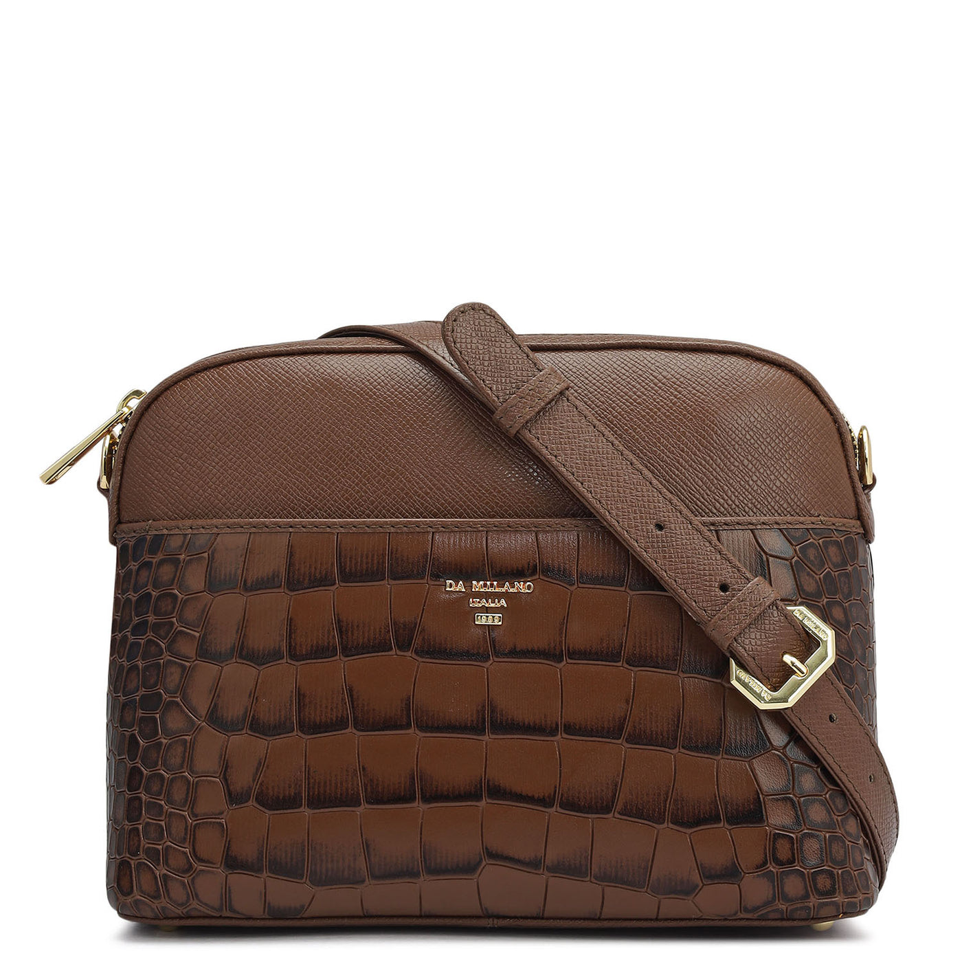 Small Croco Franzy Leather Sling - Date
