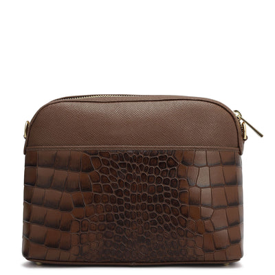 Small Croco Franzy Leather Sling - Date